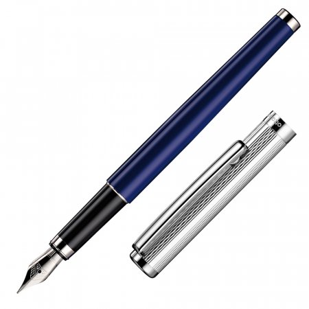 Otto Hutt Design 01 Guilloche Barleycorn Blue - Fountain [F]
