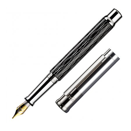 Otto Hutt Design 04 Wave Black 18K Gold Nib - Fountain [F]