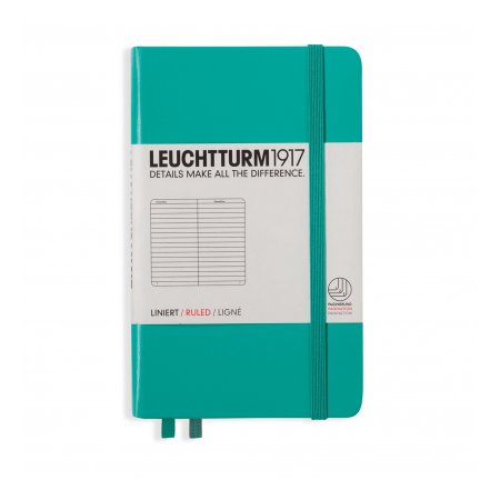 Leuchtturm1917 Notebook A6 Hardcover Ruled - Emerald