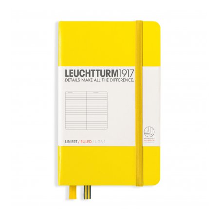 Leuchtturm1917 Notebook A6 Hardcover Ruled - Lemon