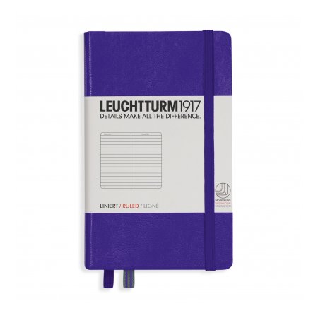 Leuchtturm1917 Notebook A6 Hardcover Ruled - Purple