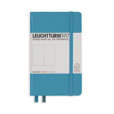 Leuchtturm1917 Notebook A6 Hardcover Plain - Nordic Blue