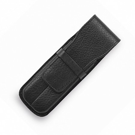 Sonnenleder Karasek Leather Pen Case for 2 Pens - Black