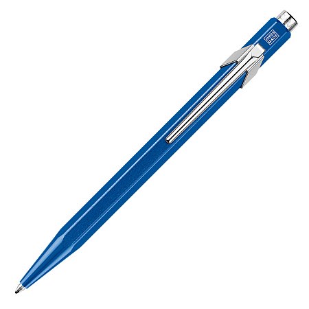 Caran dAche 849 Pop Line Ballpoint with case - Blue Metallic