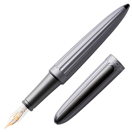 Diplomat Aero Grey 14K Gold Nib - Fountain [EF]