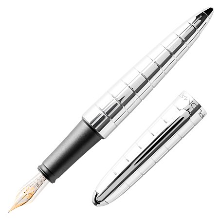 Diplomat Aero Rhomb Chrome 14K Gold Nib - Fountain [B]