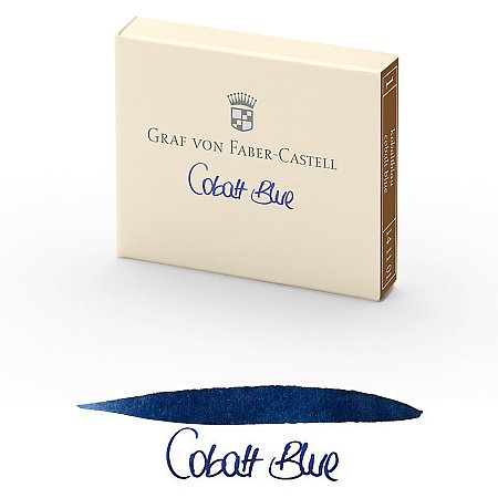 Graf von Faber-Castell Ink Cartridges (6 pcs) - Cobalt Blue