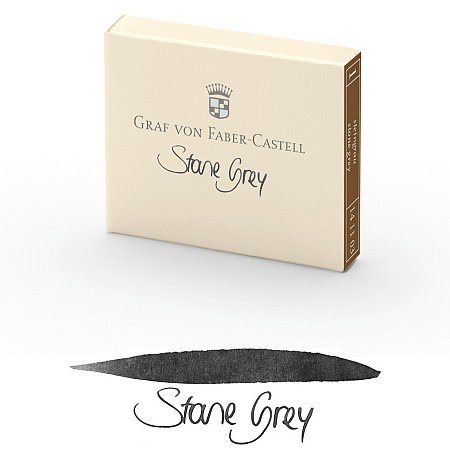 Graf von Faber-Castell Ink Cartridges (6 pcs) - Stone Grey