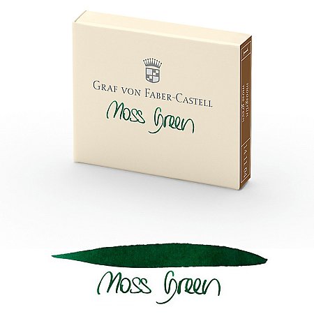 Graf von Faber-Castell Ink Cartridges (6 pcs) - Moss Green