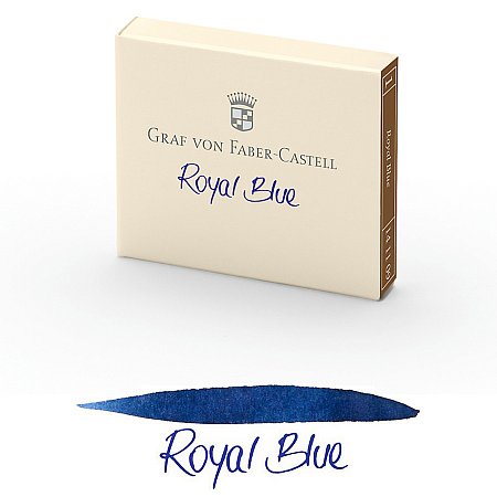 Graf von Faber-Castell Ink Cartridges (6 pcs) - Royal Blue 