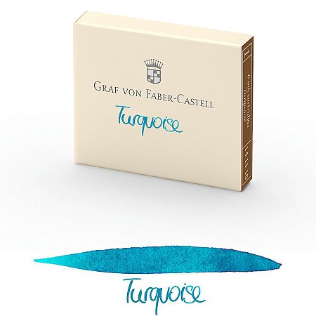 Graf von Faber-Castell Ink Cartridges (6 pcs) - Turquoise