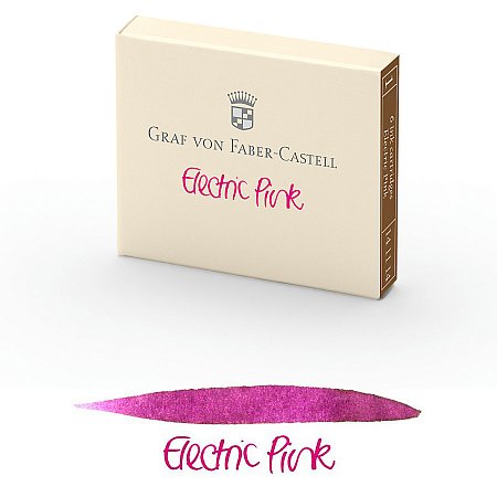 Graf von Faber-Castell Ink Cartridges (6 pcs) - Electric Pink