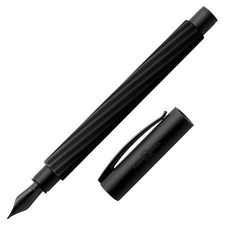 Faber-Castell Ambition Italic Obsidian Black - Fountain [F]