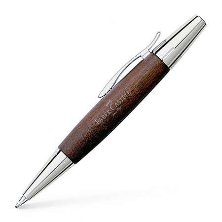 Faber-Castell e-motion Pearwood Dark Brown - Ballpoint