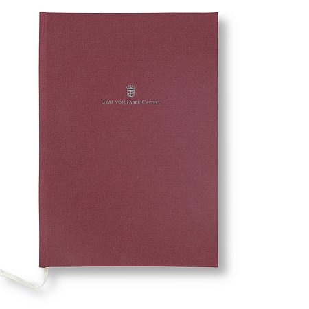 Graf von Faber-Castell Linen bound book A5 - Dark Bordeaux