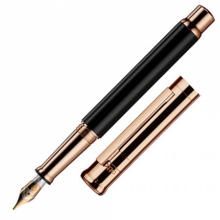 Otto Hutt Design 04 Rose Gold Black 18K Gold Nib - Fountain [EF]