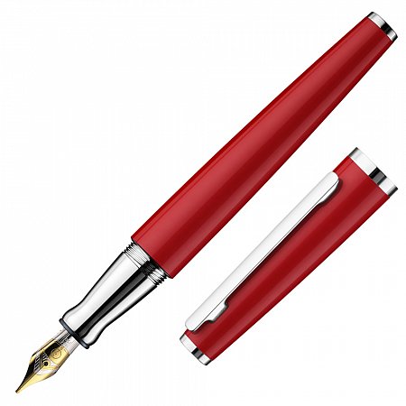 Otto Hutt Design 06 Shiny Lacquer Red 18K Gold Nib - Fountain [EF]