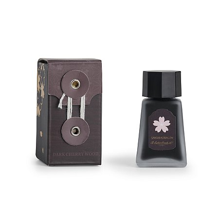 Esterbrook Ink Bottle 30ml - Dark Cherry Wood