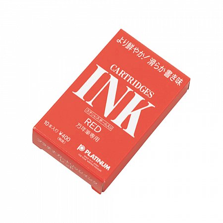Platinum Ink Cartridges (10 pcs) - Red