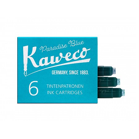 Kaweco Ink Cartridges (6 pcs) - Paradise Blue