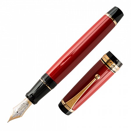 Pilot Custom Urushi Fountain - Vermillion [M]