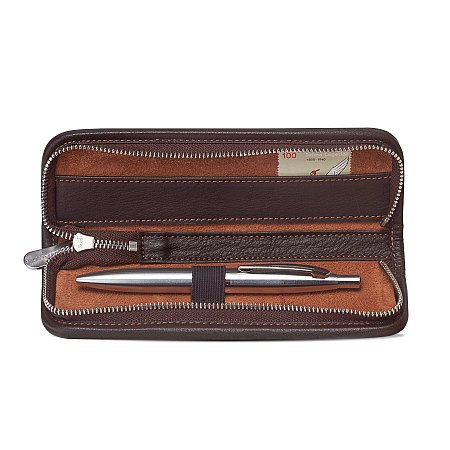 Sonnenleder Kant Pencil Case for 1 Pen - Mocha Brown