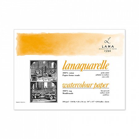 Lanaquarelle 300g 20 sheets Grain Satin (HP) - 18x26cm