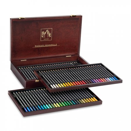 Caran dAche MUSEUM Aquarelle - 80-set wooden box